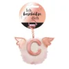 Nici Bag Pendant Plush Pompom Letter C Key Ring -Nici nici bag pendant plush pompom letter c key ring
