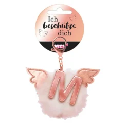 Nici Bag Pendant Plush Pompom Letter M Key Ring