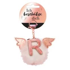Nici Bag Pendant Plush Pompom Letter Q Key Ring