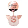 Nici Bag Pendant Plush Pompom Letter S Key Ring
