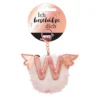 Nici Bag Pendant Plush Pompom Letter W Key Ring -Nici nici bag pendant plush pompom letter w key ring