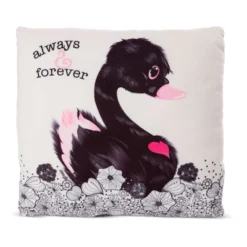 Nici Cushion Love Swan Black Approx. 30X30 Cm Green