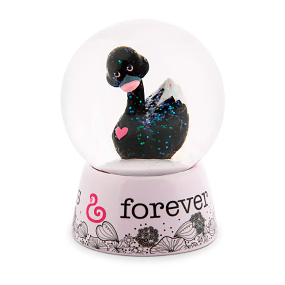 Nici Glitter Globe Swan Black 6.5 Cm 3 Nici Glitter Globe Swan Black 6.5 Cm