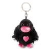 Nici Love Swan Black 8 Cm Bb Green Key Ring -Nici nici love swan black 8 cm bb green key ring