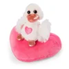 Nici Love Swan White 10 Cm On Heart Teddy