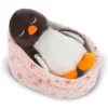 Nici Penguin Noshy 12 Cm Sleeping In Basket Teddy