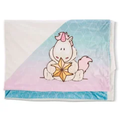 Nici Plush Blanket Einhorn Theodor Mit Schneeanzug
