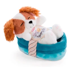 Nici Sleeping Pets Puppy Cocker Spaniel 12 Cm In Basket Teddy