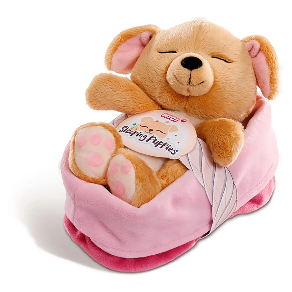 Nici Sleeping Puppies Dog 16 Cm Caramel Teddy 3 Nici Sleeping Puppies Dog 16 Cm Caramel Teddy
