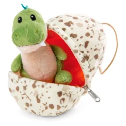 Nici Soft Dino Baby Boy In Egg 13 Cm With Loop Teddy